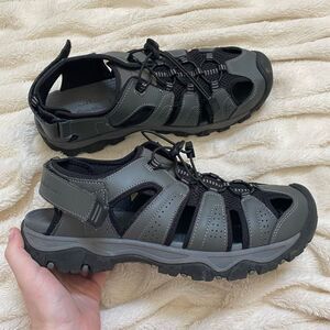 Eddie Bauer leather Stewart hiking sandals